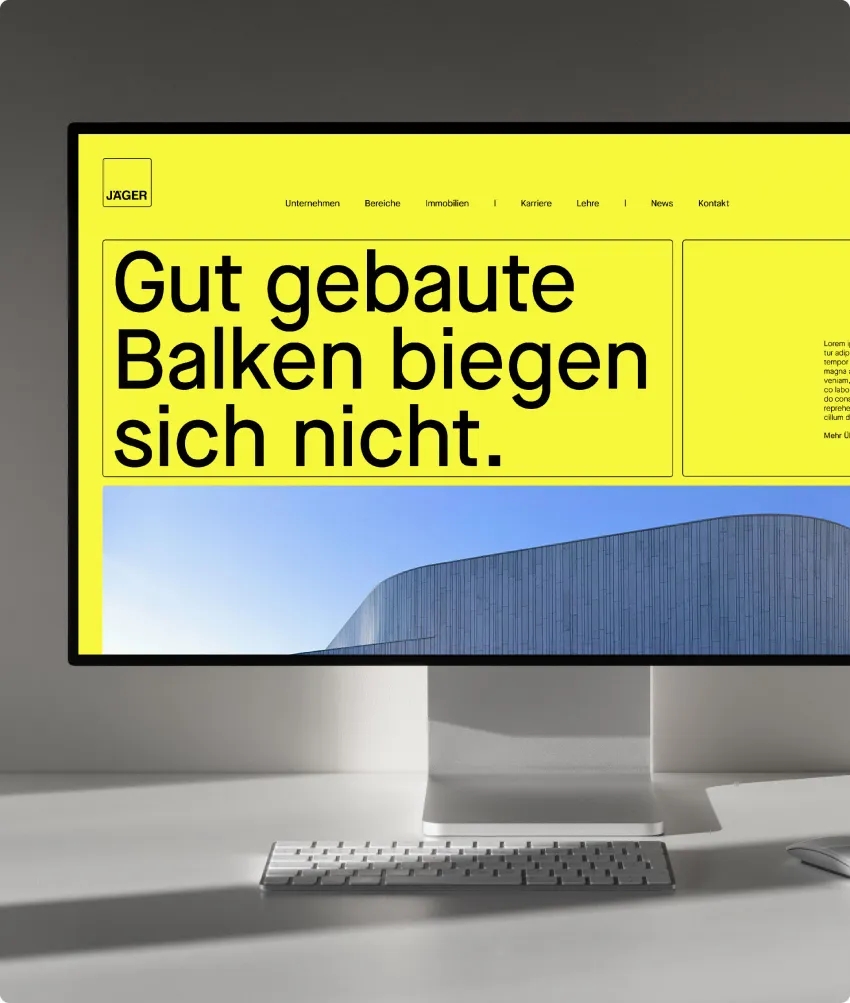 Jäger Bau Website