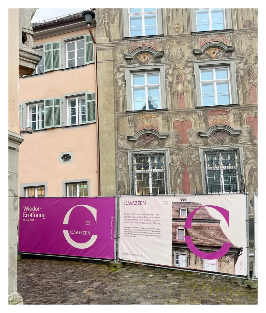 Lighthouse Projekt Cavazzen Lindau Bauzaun