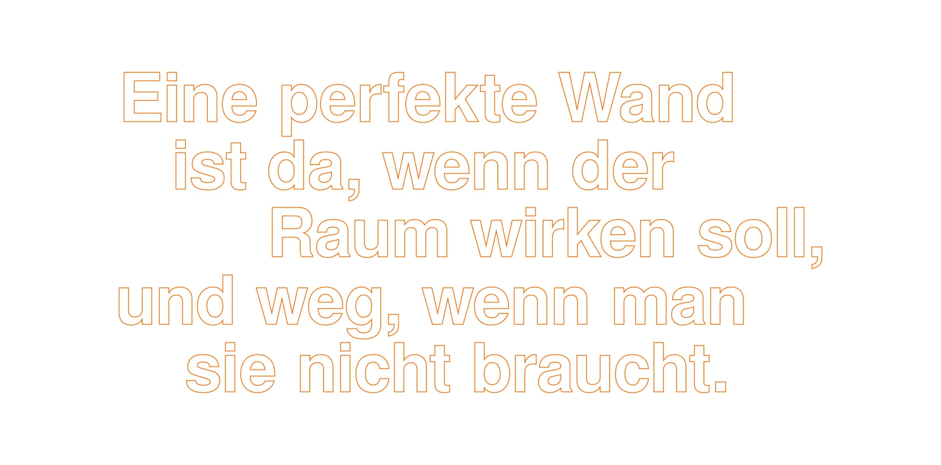 Lighthouse Projekt Blum REVEGO Zitat Wand