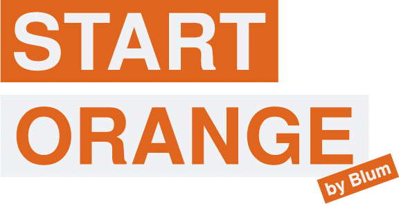 Blum Lehrlingswerbung Kampagne Start Orange Logo